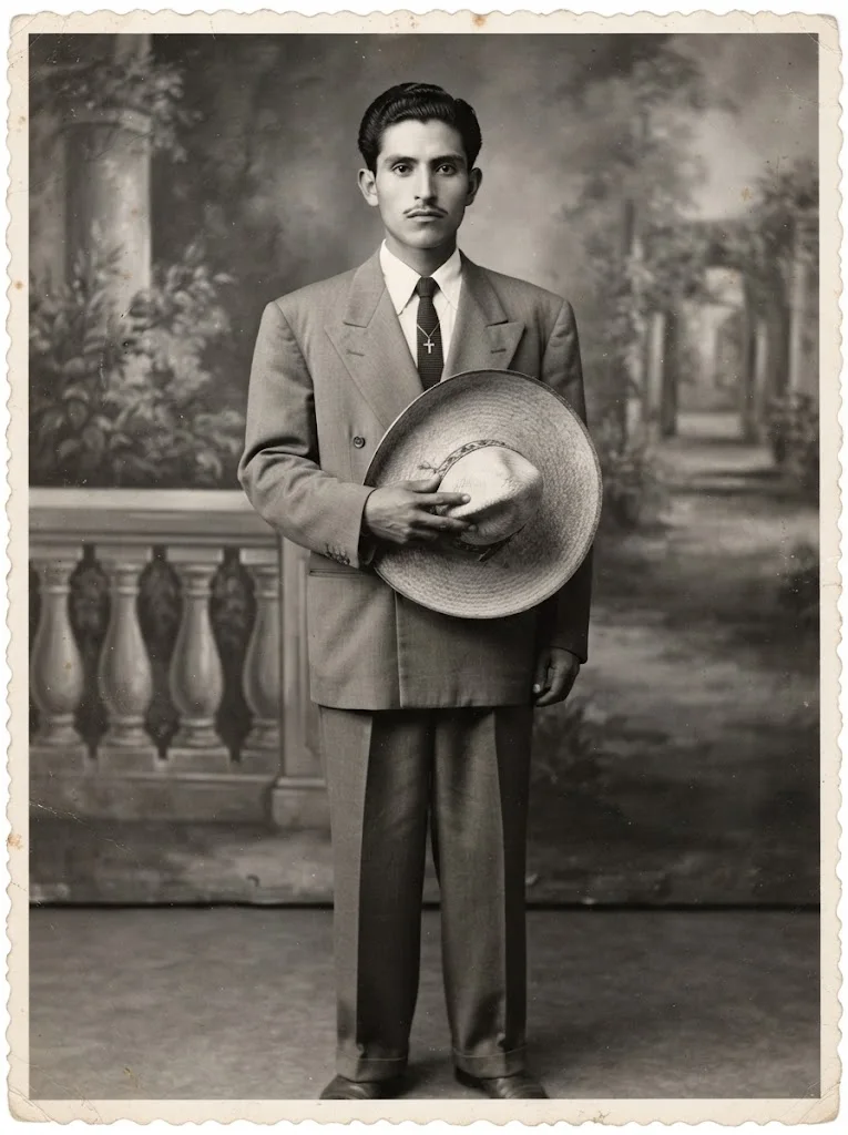 Retrato de estudio, 1955