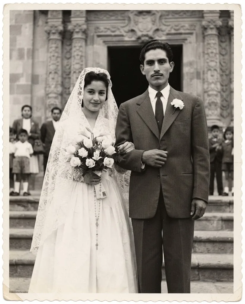 Boda de Aurelio y Chelo, 1959